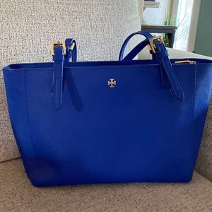 Tory Burch York Buckle Large Tote - Royal Blue